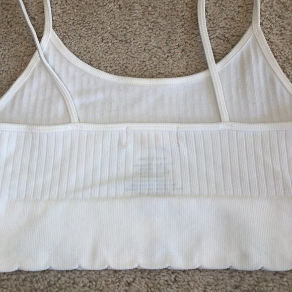 NWOT Altar'd State White Soft Ribbed Bra Size Small/32-34 A/B - Picture 5 of 7
